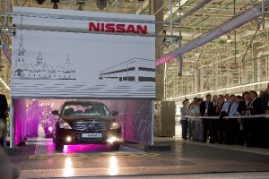 Открытие заводы Nissan в России