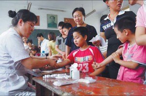 Анализ крови китайских детей
